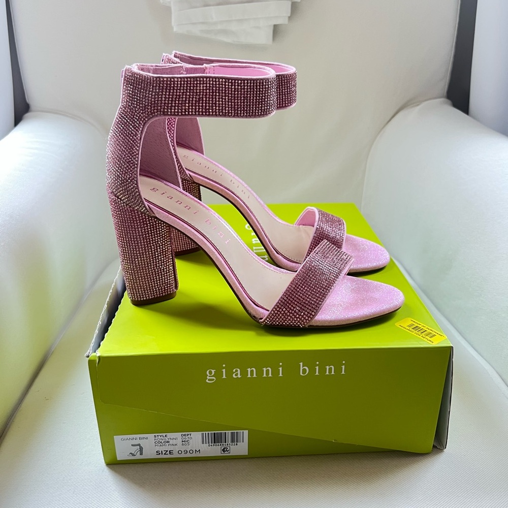 Gianni Bini Sparkling Pink Heels
